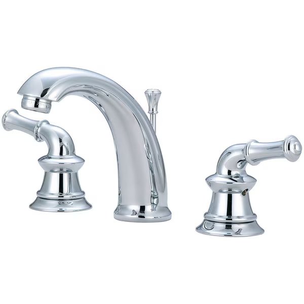 Two Handle Widespread Bathroom Faucet, Compression Hose, Chrome, Weight: 7.6, Pioneer Faucets, Mfr#: 3DM300